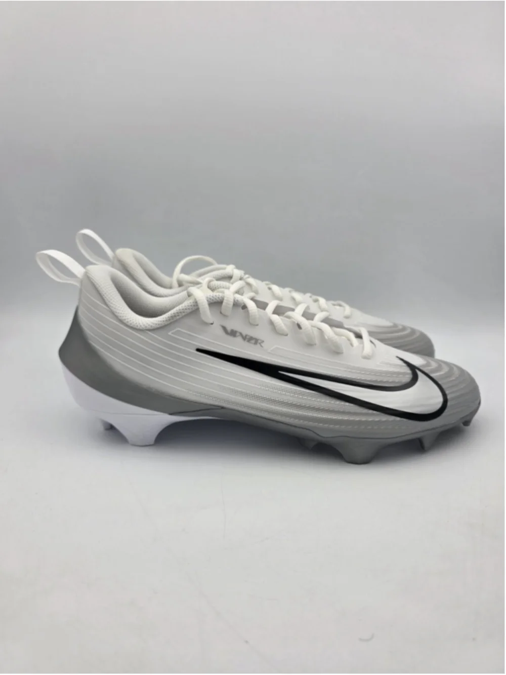 Nike Vapor Speed 3 White Silver Football Cleats FB3303-100 Size 10.5 NEW